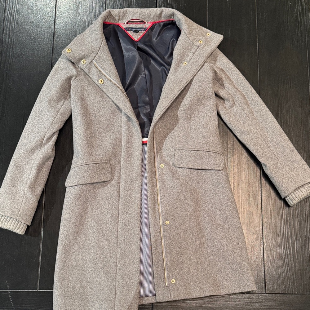 Tommy Hilfiger Gray Wool Coat